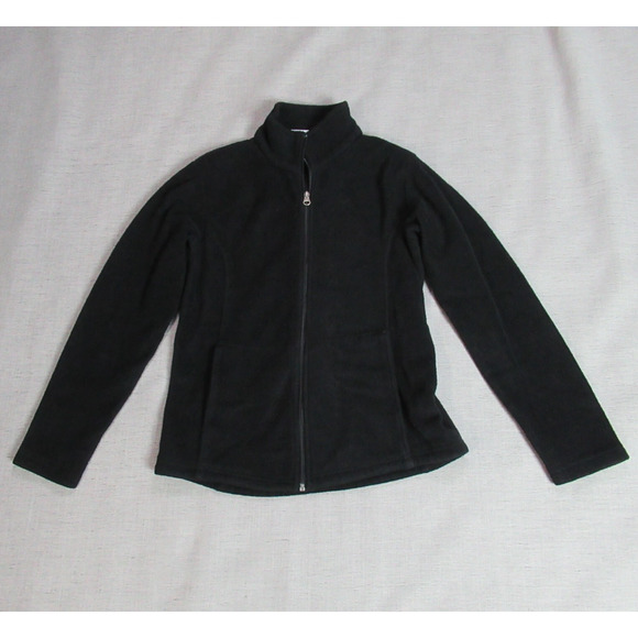 Bass Pro Shops Jacket Mens Small Black Fleece Full Zip Fishing Hiking Outdoors - Picture 1 of 7